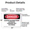 Signmission Elevator Equipment Room Authorized Personnel Danger Sign, Aluminum, 24in W x 18in L, 2PK OS-2PACK-DS-A-1824-L-2244 - alternate 5
